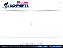 Tablet Screenshot of fliesen-schwertl.de
